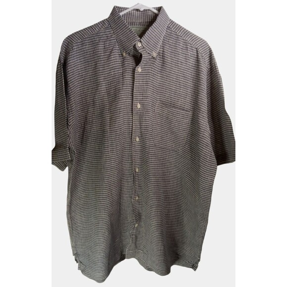 Vintage Cooper Jones Shirt XL 100% Linen Button Pocket Cowboy - Picture 1 of 3